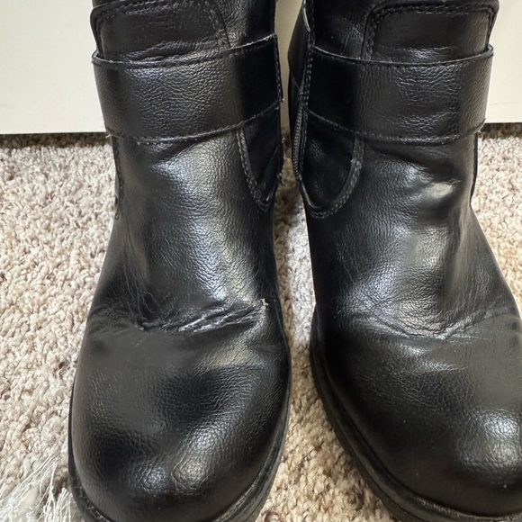 USED BOC Born Concept Lara Black Knee High Leather Black Boots C50409 Size 9 - Picture 4 of 16